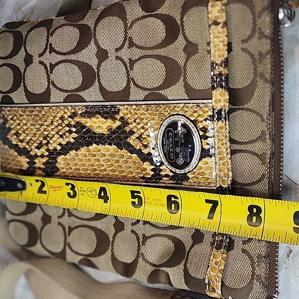 Coach Sutton Signature Python Swingpack Crossbody… - image 8